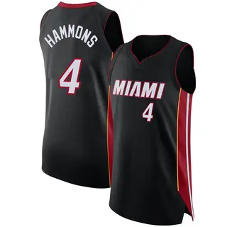 Miami Heat Men's A.J. Hammons Black Authentic Jersey - Icon Edition