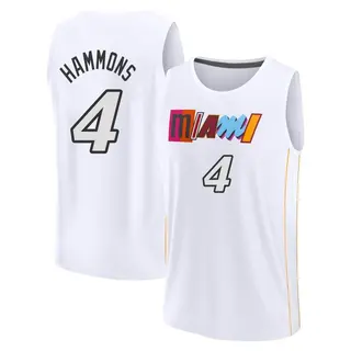 Miami Heat Men's A.J. Hammons White Fast Break 2022/23 City Edition Jersey