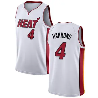 Miami Heat Men's A.J. Hammons White Swingman Jersey - Association Edition