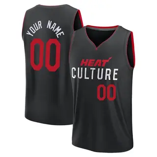 Miami Heat Men's Custom Black Fast Break 2023/24 City Edition Jersey