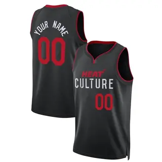 Miami Heat Men's Custom Black Swingman 2023/24 City Edition Jersey