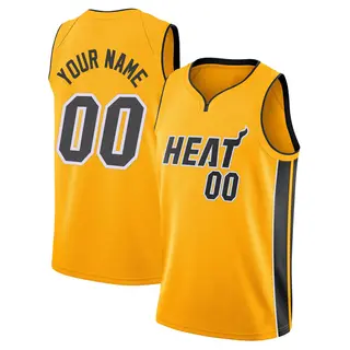 Miami Heat Men's Custom Gold Swingman 2020/21 Jersey - Earned Edition