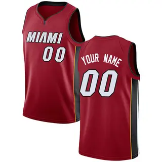 Miami Heat Men's Custom Red Swingman Jersey - Statement Edition