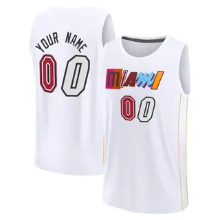 Miami Heat Men's Custom White Fast Break 2022/23 City Edition Jersey