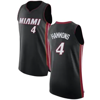 Miami Heat Women's A.J. Hammons Black Swingman Jersey - Icon Edition