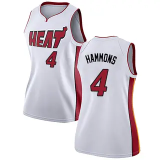 Miami Heat Women's A.J. Hammons White Swingman Jersey - Association Edition