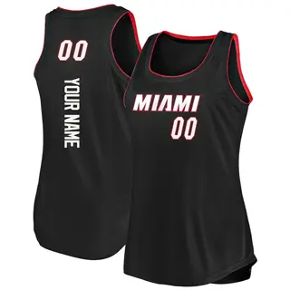 Miami Heat Women's Custom Black Fast Break 2019/20 Tank Jersey - Icon Edition