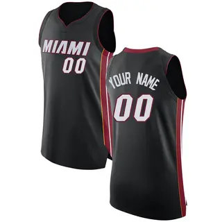 Miami Heat Women's Custom Black Swingman Jersey - Icon Edition