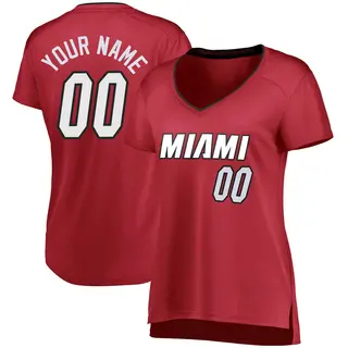 Miami Heat Women's Custom Fast Break Wine Jersey - Statement Edition