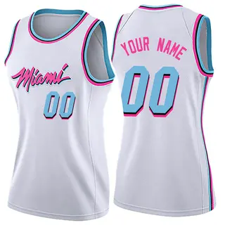 Miami Heat Women's Custom White Swingman Jersey - City Edition