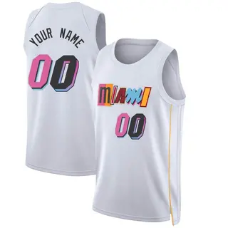 Miami Heat Youth Custom White Swingman 2022/23 City Edition Jersey