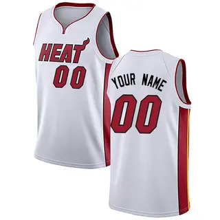 Miami Heat Youth Custom White Swingman Jersey - Association Edition